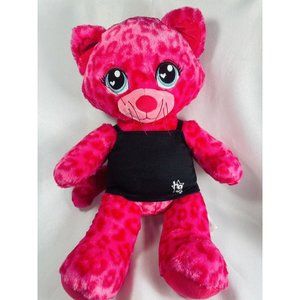 16" BUILD A BEAR PINK Sweet Scent LEOPARD Spots CAT STUFFED ANIMAL PLUSH TOY BAB